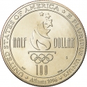 1/2 Dollar 1996, KM# 271, United States of America (USA), Atlanta 1996 Summer Olympics, Women's Football (Soccer)