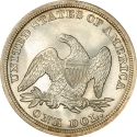 1 Dollar 1840-1866, KM# 71, United States of America (USA)