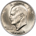 1 Dollar 1971-1978, KM# 203, United States of America (USA)