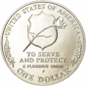 1 Dollar 1997, KM# 281, United States of America (USA), National Law Enforcement Officers Memorial