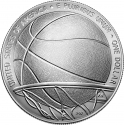 1 Dollar 2020, KM# 730, United States of America (USA), Basketball Hall of Fame
