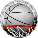 1 Dollar 2020, KM# 730, United States of America (USA), Basketball Hall of Fame