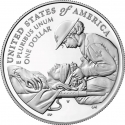 1 Dollar 2022, KM# 764.1, United States of America (USA), National Purple Heart Hall of Honor