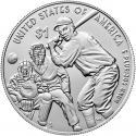 1 Dollar 2022, United States of America (USA), 100th Anniversary of the Negro National Baseball League