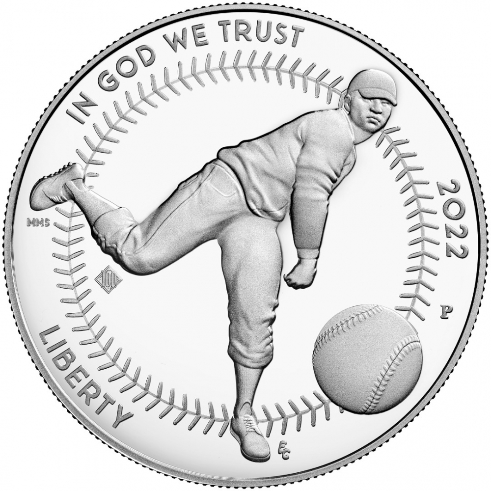 1 Dollar 2022, United States of America (USA), 100th Anniversary of the Negro National Baseball League, Proof with privy mark
