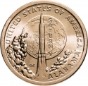 1 Dollar 2024, United States of America (USA), American Innovation $1 Coin Program, Alabama