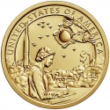 1 Dollar 2019, KM# 705, United States of America (USA), Native American $1 Coin Program, American Indians in the Space Program