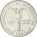 1 Dollar 1989, KM# 225, United States of America (USA), 200th Anniversary of the United States Congress