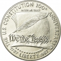 1 Dollar 1987, KM# 220, United States of America (USA), 200th Anniversary of the Constitution of the United States