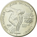 1 Dollar 1983, KM# 209, United States of America (USA), Los Angeles 1984 Summer Olympics, Discus Thrower