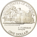 1 Dollar 1990, KM# 227, United States of America (USA), 100th Anniversary of Birth of Dwight D. Eisenhower