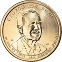 1 Dollar 2020, KM# 733, United States of America (USA), Presidential $1 Coin Program, George H. W. Bush