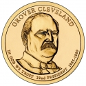 1 Dollar 2012, KM# 525, United States of America (USA), Presidential $1 Coin Program, Grover Cleveland (first term)