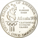 1 Dollar 1996, KM# A272, United States of America (USA), Atlanta 1996 Summer Olympics, High Jump
