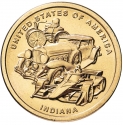 1 Dollar 2023, KM# 783, United States of America (USA), American Innovation $1 Coin Program, Indiana