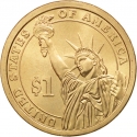 1 Dollar 2010, KM# 477, United States of America (USA), Presidential $1 Coin Program, James Buchanan