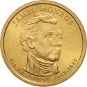 1 Dollar 2008, KM# 426, United States of America (USA), Presidential $1 Coin Program, James Monroe