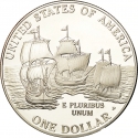 1 Dollar 2007, KM# 405, United States of America (USA), 400th Anniversary of the Settlement at Jamestown