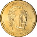 1 Dollar 2009, KM# 451, United States of America (USA), Presidential $1 Coin Program, John Tyler