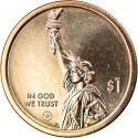 1 Dollar 2020, KM# 716, United States of America (USA), American Innovation $1 Coin Program, Massachusetts