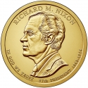 1 Dollar 2016, KM# 619, United States of America (USA), Presidential $1 Coin Program, Richard Nixon