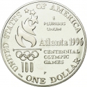 1 Dollar 1996, KM# 272, United States of America (USA), Atlanta 1996 Summer Olympics, Rowing