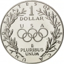 1 Dollar 1988, KM# 222, United States of America (USA), Seoul 1988 Summer Olympics