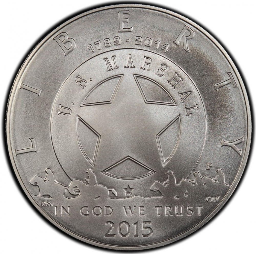 1 Dollar 2015, KM# 605, United States of America (USA), 225th Anniversary of the United States Marshals Service