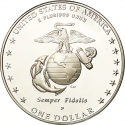 1 Dollar 2005, KM# 376, United States of America (USA), 230th Anniversary of the United States Marine Corps