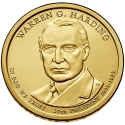 1 Dollar 2014, KM# 571, United States of America (USA), Presidential $1 Coin Program, Warren G. Harding