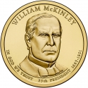1 Dollar 2013, KM# 547, United States of America (USA), Presidential $1 Coin Program, William McKinley