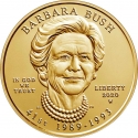 10 Dollars 2020, KM# 736, United States of America (USA), First Spouse Program, Barbara Bush
