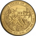 10 Dollars 2008, KM# 433, United States of America (USA), First Spouse Program, Martin Van Buren's Liberty