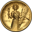 100 Dollars 2015, United States of America (USA), American Eagles, American Liberty High Relief Gold