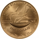 5 Dollars 2002, KM# 337, United States of America (USA), Salt Lake City 2002 Winter Olympics