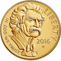 5 Dollars 2016, United States of America (USA), Mark Twain