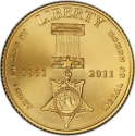 5 Dollars 2011, KM# 505, United States of America (USA), 150th Anniversary of The Medal of Honor