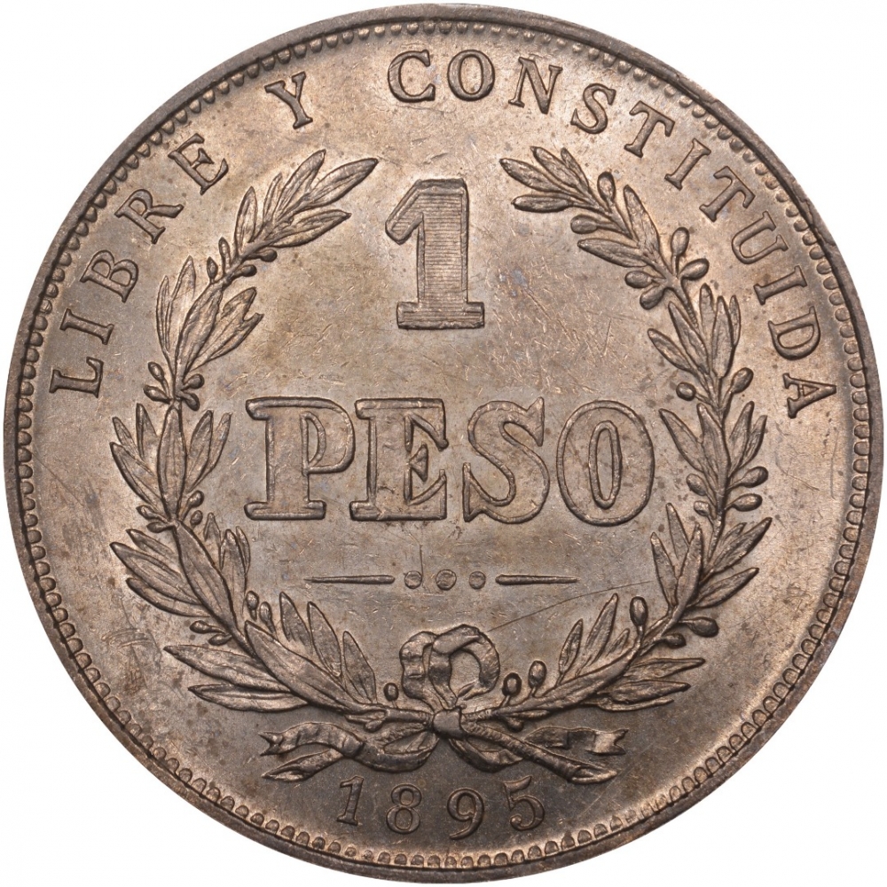 1 Peso 1878-1895, KM# 17a, Uruguay