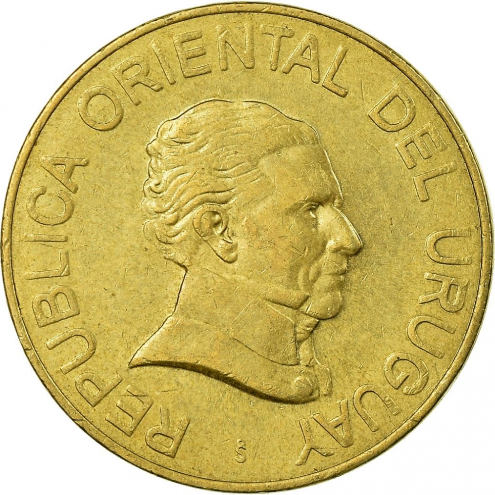 2 Pesos Uruguayos 1994-2007, KM# 104, Uruguay