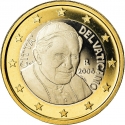 1 Euro 2006-2007, KM# 381, Vatican City, Pope Benedict XVI