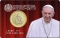 1 Euro 2017-2024, KM# 461.1, Vatican City, Pope Francis, 2022: BU coin card n° 1