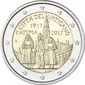 2 Euro 2017, KM# 496, Vatican City, Pope Francis, 100th Anniversary of the Visions of Fátima
