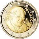 2 Euro 2006-2007, KM# 382, Vatican City, Pope Benedict XVI