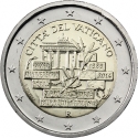 2 Euro 2014, KM# 463, Vatican City, Pope Francis, 25th Anniversary of the Fall of the Berlin Wall