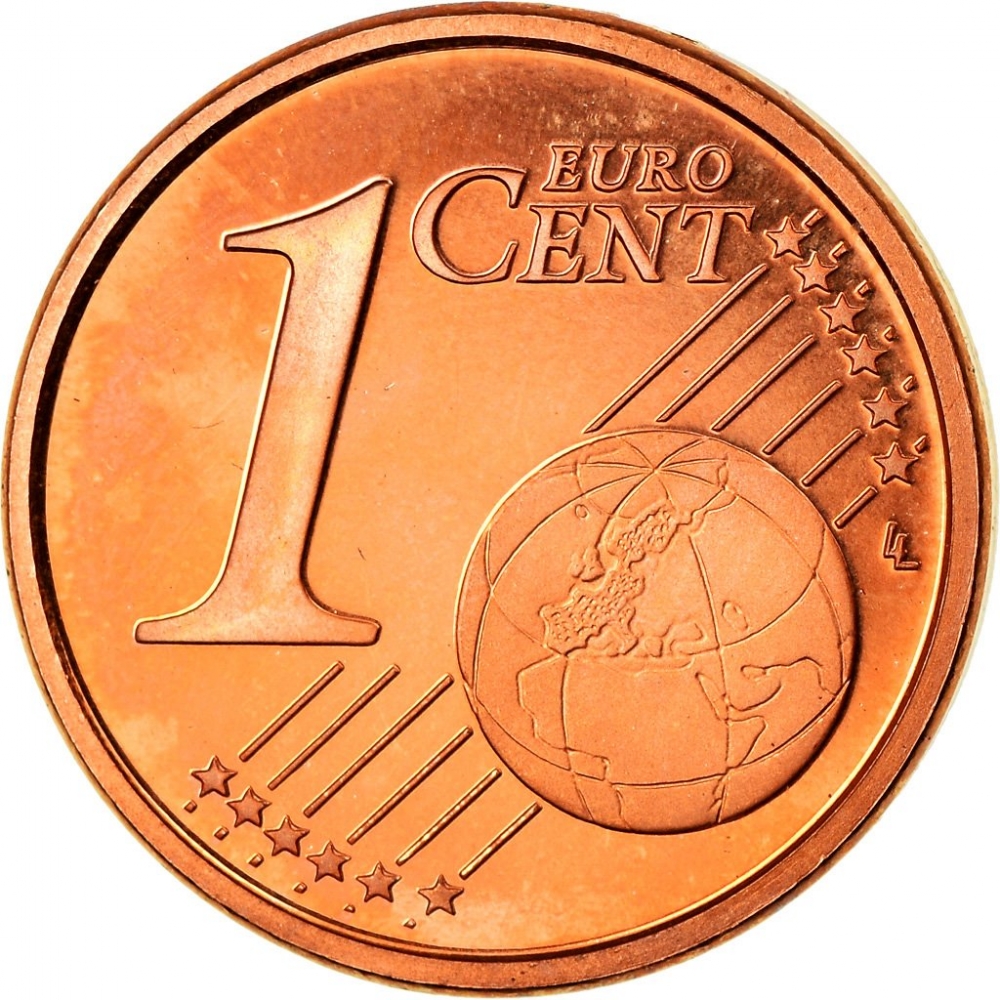 1 Euro Cent 2002-2005, KM# 341, Vatican City, Pope John Paul II