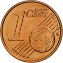 1 Euro Cent 2014-2016, KM# 455, Vatican City, Pope Francis
