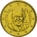 10 Euro Cent 2014-2016, KM# 458, Vatican City, Pope Francis