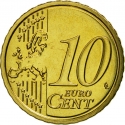 10 Euro Cent 2014-2016, KM# 458, Vatican City, Pope Francis