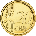 20 Euro Cent 2008-2013, KM# 386, Vatican City, Pope Benedict XVI