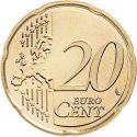 20 Euro Cent 2017-2022, KM# 459.1, Vatican City, Pope Francis